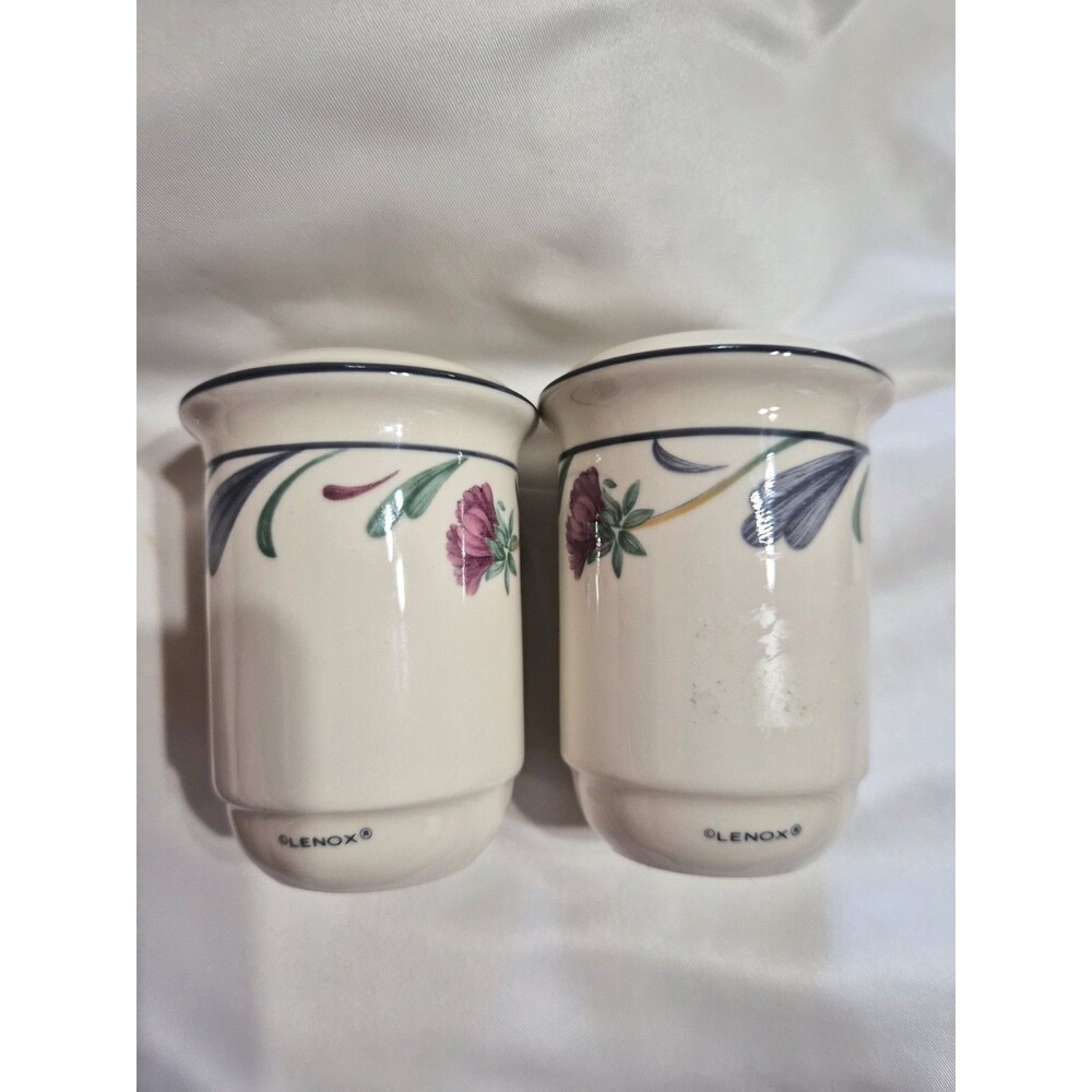 Lenox Poppies On Blue Salt and Pepper Shakers One Stopper